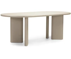 Novanook Valgomojo stalas, LOREN, 75x220x100 cm, Smėlio spalvos
