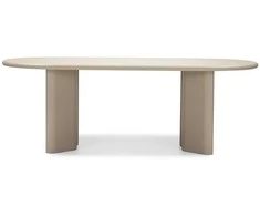Novanook Valgomojo stalas, LOREN, 75x220x100 cm, Smėlio spalvos