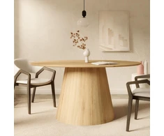 Novanook Valgomojo stalas, NOEL, 76x160x90 cm, natūrali mediena