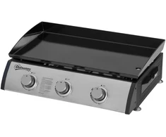 Outsunny dujinis grilis 10000BTU/2,5 kW, įskaitant 3 nerūdijančio plieno degiklius, slėgio reguliatorių, dujų žarną, BBQ sodo grilis balkonui, stovyklavimo grilis 63 x 48 x 21 cm