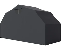 „Outsunny“ sulankstomas lauko motociklų uždangalas su langeliu, vandeniui atsparus „Oxford“ audinio garažas 2 motociklams ar motoroleriams, 345 cm x 135 cm x 191 cm, juodas