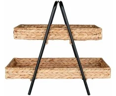 House Padėklas, Alfaro Padėklas, 42x23x43.5 cm, Natūrali/Juoda