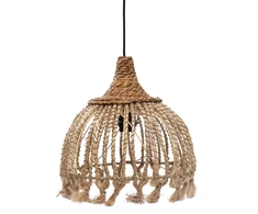 Pakabinamas šviestuvas Bazaar Pendelis, Abakas šalmuotas frančių gija, 0,31x0,31x0,33 m, Natūralus
