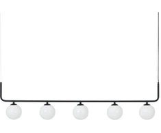 Pakabinamas šviestuvas Customform Lempos, CATKIN 5, 1.42x0.33 m, Juoda