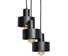 Pakabinamas šviestuvas Customform Lubų šviestuvas FAY 1 L, juodas, Ø 15 cm