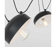 Pakabinamas šviestuvas Customform Liuminorius, POPO FLAT 4, Juodas