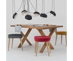 Pakabinamas šviestuvas Customform Liuminorius, POPO FLAT L 6, Juodas
