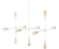 Pakabinamas šviestuvas Customform Lubinė lempa, TRISO 6, 0.8x0.8 m, Juoda