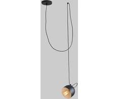 Pakabinamas šviestuvas Customform Lubų šviestuvas POPO 1, juodas, Ø 15 cm