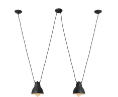 Pakabinamas šviestuvas Customform Sieninė lempa, COBEN HANGMAN 2, Juoda