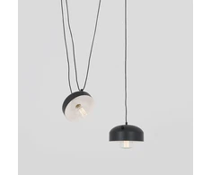 Pakabinamas šviestuvas Customform Sietynas, POPO FLAT L 2, Juoda
