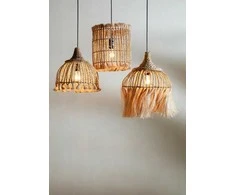 Pakabinamas šviestuvas Bazaar Pendelis, Abakas šalmuotas frančių gija, 0,31x0,31x0,33 m, Natūralus