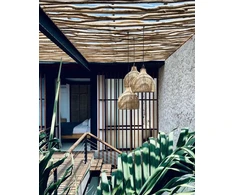 Pakabinamas šviestuvas Bazaar Pendentas, vėžiagyvis, 0,55x0,55 m, natūralus
