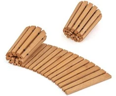 Pakabinamas šviestuvas Promotions Sodo takelio ritinys, medinė kreiva eglės mediena, 213.4x43.2x2.3 cm, natūrali