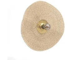 Pakabinamas šviestuvas Bazaar Sieninis šviestuvas, Lets Groove, 0,09x0,46x0,46 m, natūralus laitonas