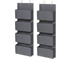 SONGMICS pakabinamas durų organizatorius su 4 kišenėmis, 33,5 x 12 x 100 cm, RDH04G