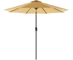 Songmics Skėtis Ø 300 cm taupe