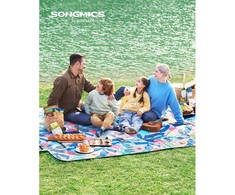 Songmics didelis sulankstomas vandeniui atsparus pikniko kilimėlis 200x300 cm GCM002Q03