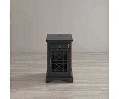 Naktinis staliukas, Avola, 30.5x49.5x39.5 cm, Juoda