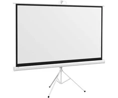 HOMCOM projektoriaus ekranas su stovu 186 x 105 cm 84 colių 16:9 HD 4K ritininis ekranas
