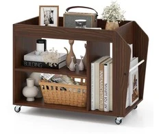 Promotions Knygų lentyna šoninis staliukas, 76x39,5x55 cm, riešutas