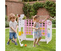 Promotions 4 viename milžiniškas Connect Four žaidimas, 140x47x108 cm, rožinis