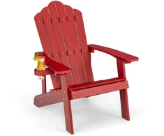 Promotions Adirondack kėdė 85x77x94 cm Raudona atspari oro sąlygoms