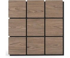 Promotions Akustinės sienų plokštės, 62x62 cm, natūralios, garso izoliacinės medinės plokštės