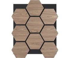 Promotions Akustinės sienų plokštės, 81x66x1.8 cm, Natūralios, Garsą sugerianti mediena