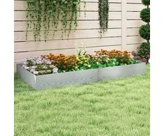 Promotions Sodo kraštų apvadai, cinkuotas metalas, 660x21,6 cm, sidabro spalvos