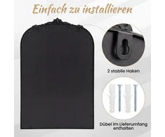 Promotions Arkinis sieninis veidrodis 76x51 cm juodas