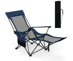 Promotions Atlošiama stovyklavimo kėdė 152x83x75 cm mėlyna sulankstoma