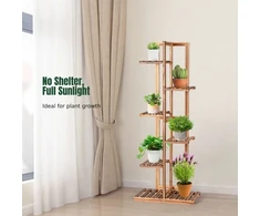 Promotions Augalų stovėtojas, 6 aukštai, 50x19x124 cm, pušies mediena