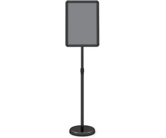 Promotions Aukštį reguliuojantis stendas ženklams 11x17 colių 87,6-137,2 cm juodas