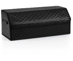 Promotions Automobilio bagažinės organizatorius 46x30x28 cm juodas, odinė saugykla
