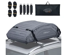 Promotions Automobilio stogo krepšys 115x60x35 cm Pilkas Vandeniui atsparus Saugojimo