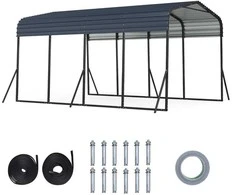 Promotions Automobilių stoginė, 440x300x250 cm, Juoda