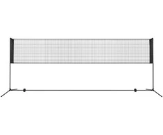 Promotions Badmintono tinklinio tinklas 420x102x82-155 cm juodas reguliuojamas