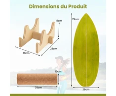 Promotions Balansinis lenta 79x28 cm žalia medinė laikymo stovas