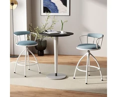 Promotions Baro kėdžių komplektas 52x51x87 cm mėlynos spalvos, apmuštas