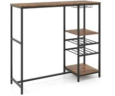 Promotions Baro stalas, 121x41x105 cm, Ruda Juoda