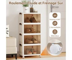 Promotions Batai laikymo dėžė 39x27x85 cm Balta Sulankstoma laikymo dėžė