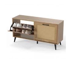 Promotions Batai laikymo spintelė 100x30x53 cm natūralus rotangas