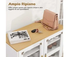 Promotions Batų spintelė, 70x35x93 cm, balta, reguliuojamos lentynos, mediena, metalas