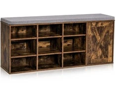 Promotions Batų suoliukas, 110.5x30.5x49.5 cm, Rudas