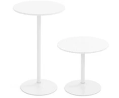 Promotions Bistro stalas, 60x60x101.5 cm, balta, metalas