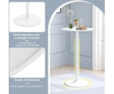 Promotions Bistro stalas, 60x60x101.5 cm, balta, metalas