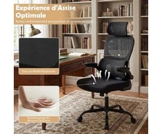 Promotions Biuro kėdė, 72x72x116-126 cm, juoda, ergonomiška