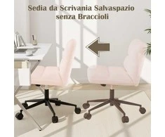 Promotions Biuro kėdė, kryžminė pasukama, 49-57 cm aukščio reguliavimas, rožinė