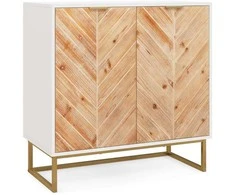 Promotions Bufetinis šoninis kabinetas, 80x40x80 cm, baltas